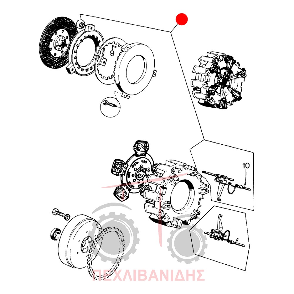 Σετ κοκοράκια PTO Landini Advantage-Powerfarm-Rex