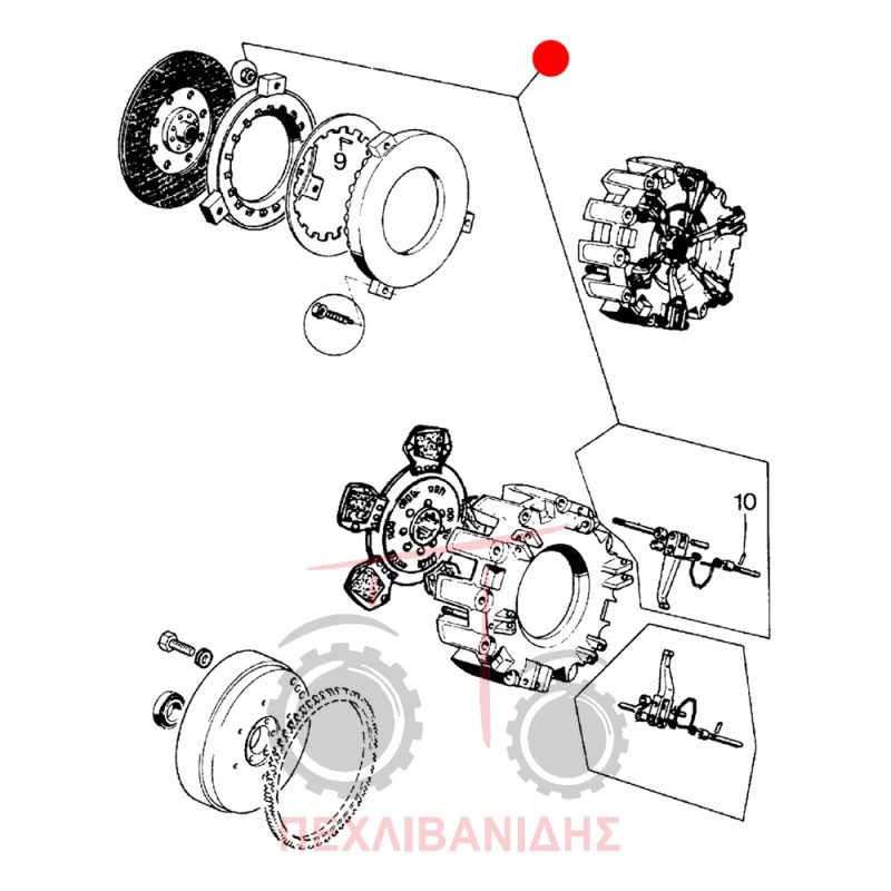 Σετ κοκοράκια PTO Landini Advantage-Powerfarm-Rex