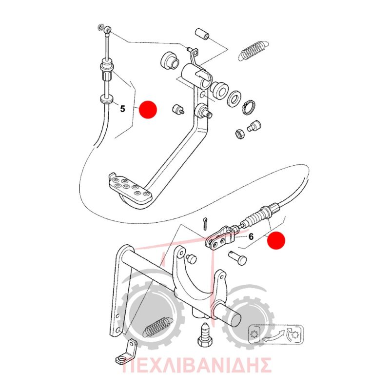 Ντίζα συμπλέκτη Landini Vision