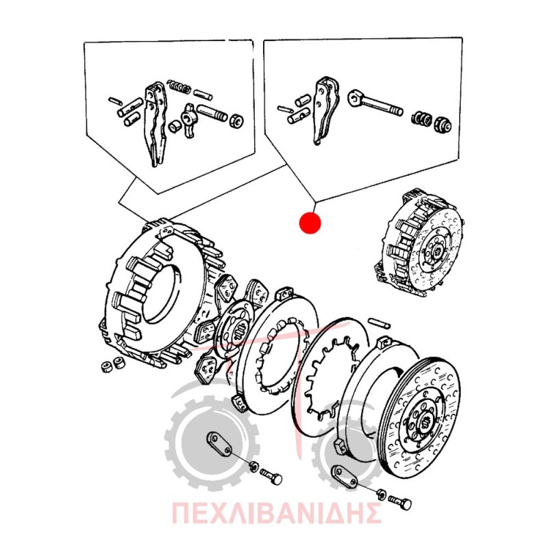 Σετ κοκοράκια PTO Landini 8860-7880-8880-9080 Σετ κοκοράκια PTO Landini 8860-7880-8880-9080