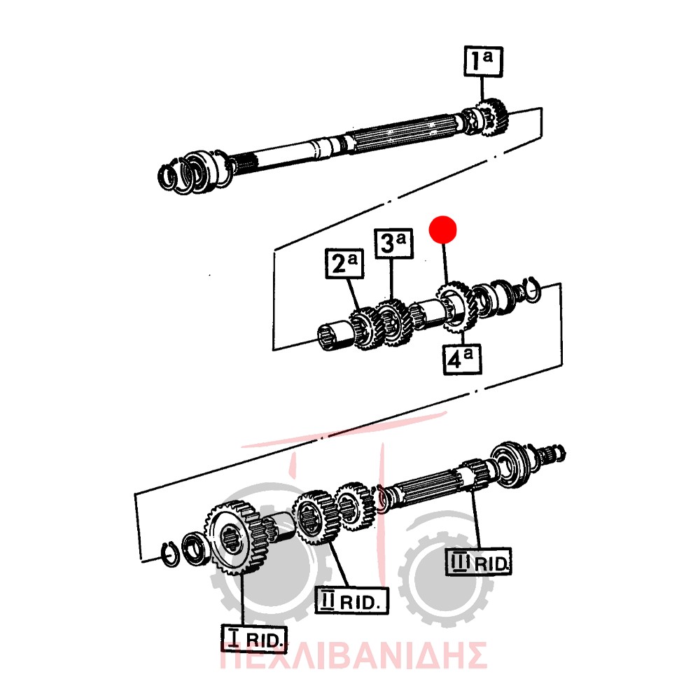 Γρανάζι σασμάν Landini 10000-12500-13000-14500