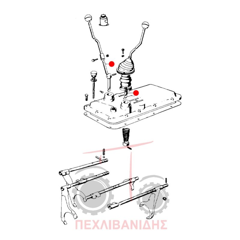 Λεβιές ταχυτήτων Landini 6550-8550