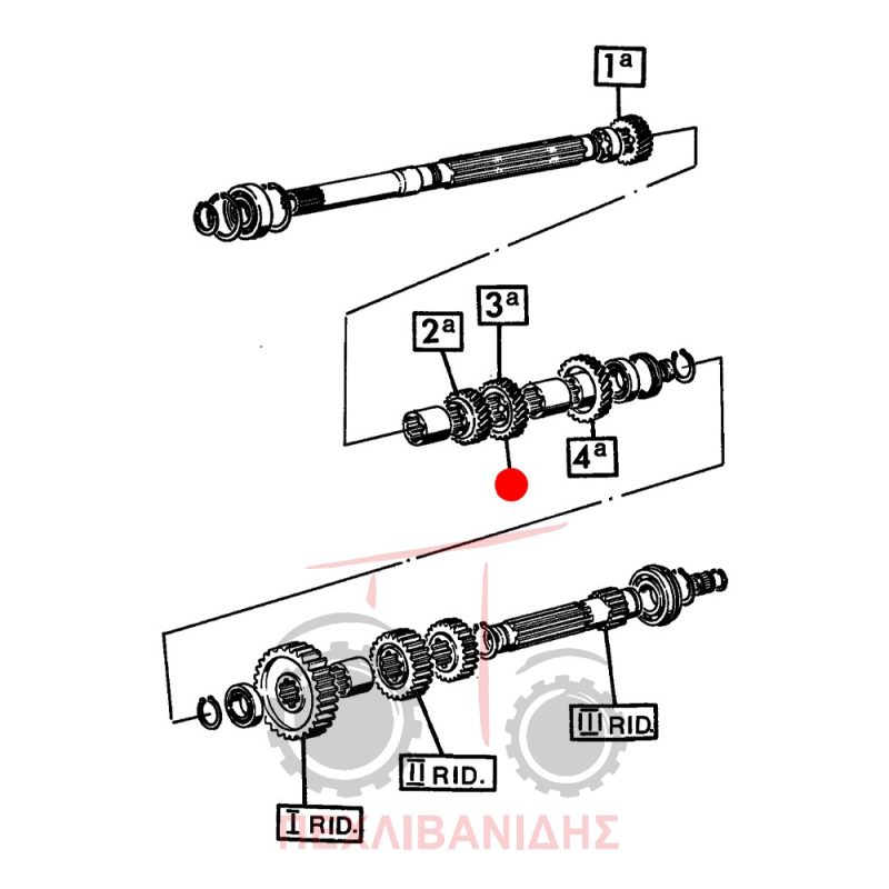 Γρανάζι σασμάν Landini 10000-12500-13000-14500