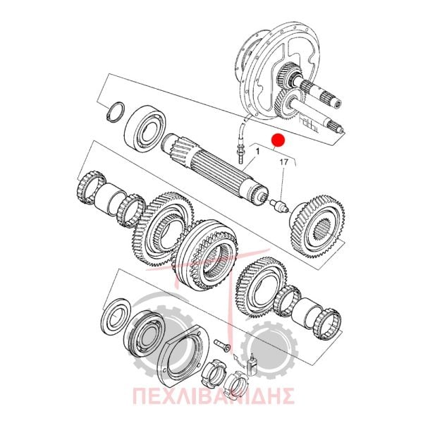 Άξονας σασμάν Landini Rex 70-105