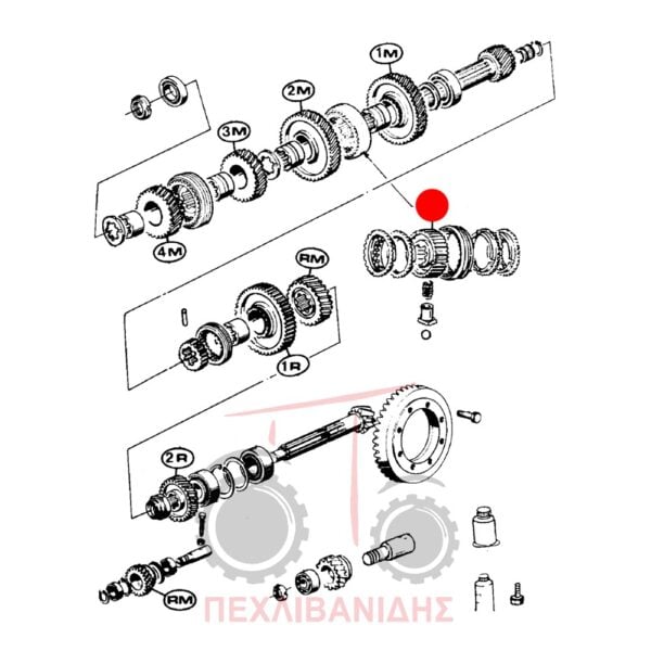 Βάση συγχρονιζέ Landini 5860-9880-Advantage-Rex