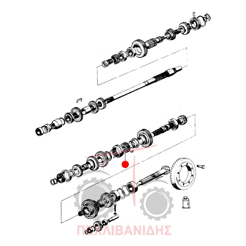 Βάση συγχρονιζέ Landini 5830-8550-Frutteti