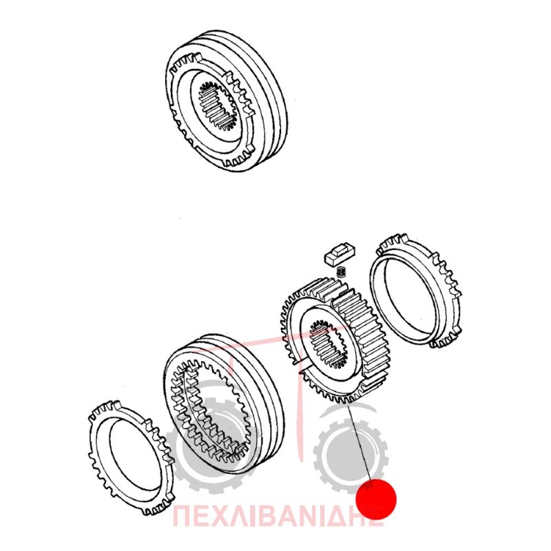 Βάση συγχρονιζέ Landini Mistral 40-45-50-55
