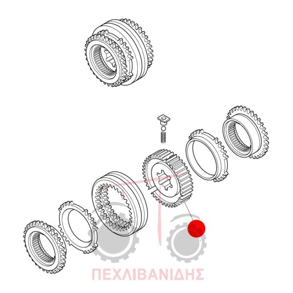 Βάση συγχρονιζέ Landini 5860-9880-Rex