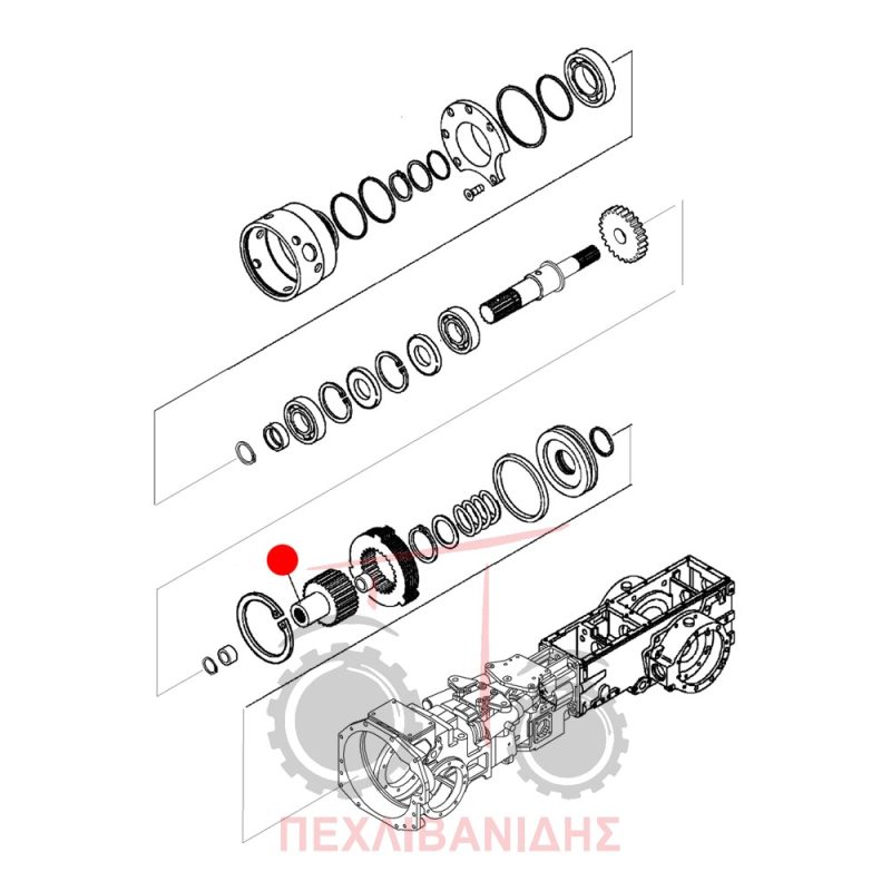 Βάση καμπάνας κίνησης Landini 6660-6675