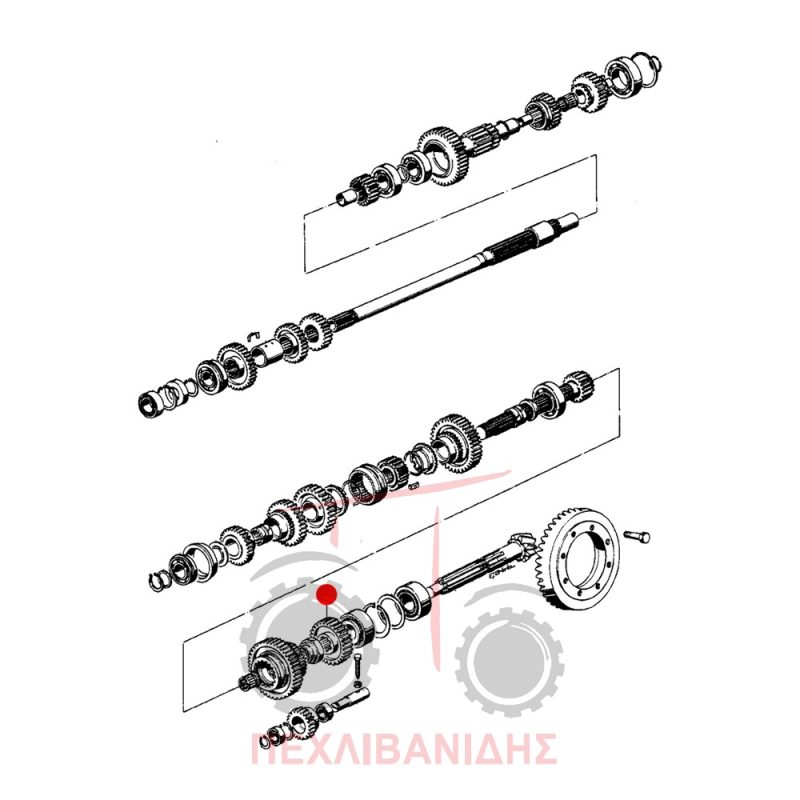 Γρανάζι πηνίου Landini 5840-8500-Frutteti