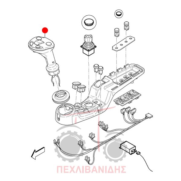 Ηλεκτρονικός λεβιές ταχυτήτων Landini Powermax