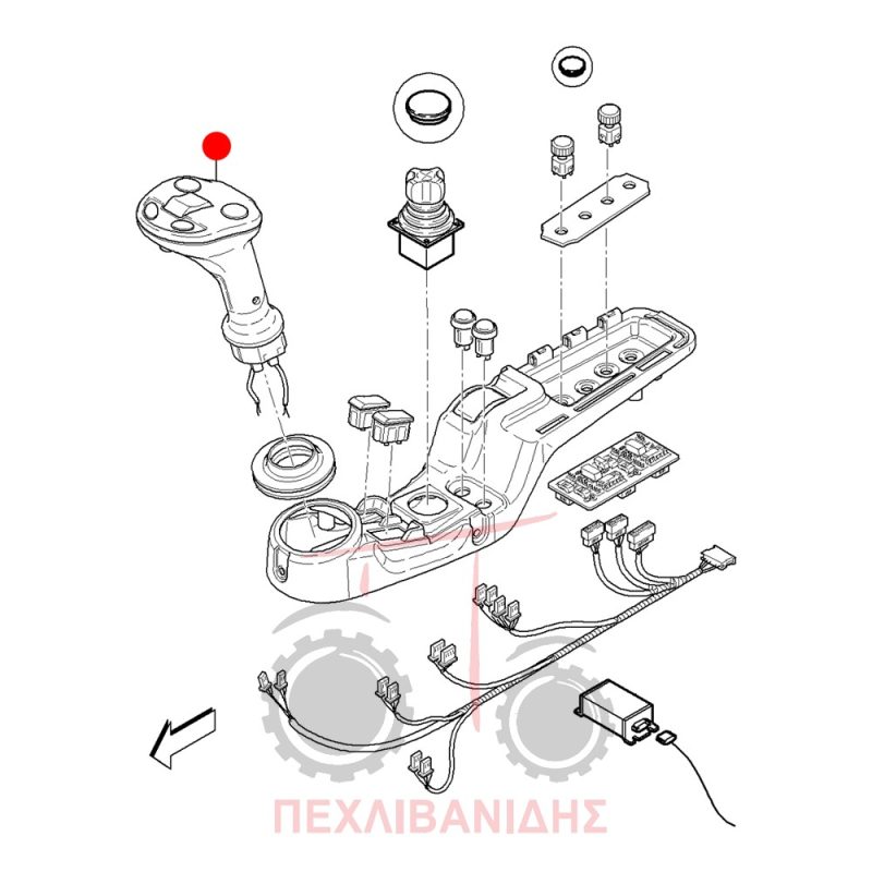 Ηλεκτρονικός λεβιές ταχυτήτων Landini Powermax