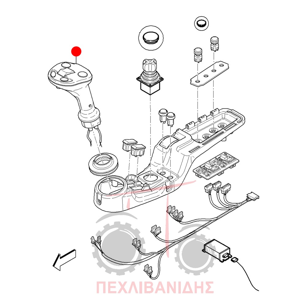 Ηλεκτρονικός λεβιές ταχυτήτων Landini Powermax