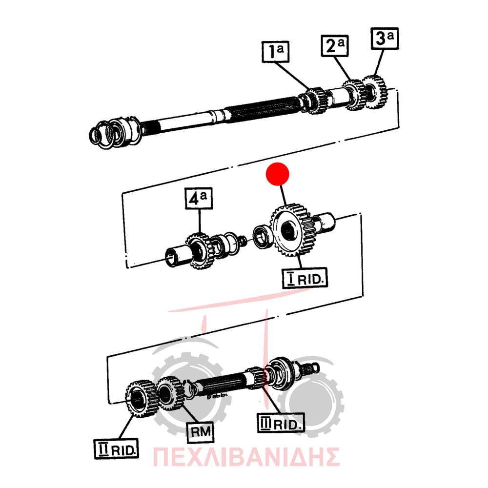 Γρανάζι αργού Landini 10000-12500-13000-14500