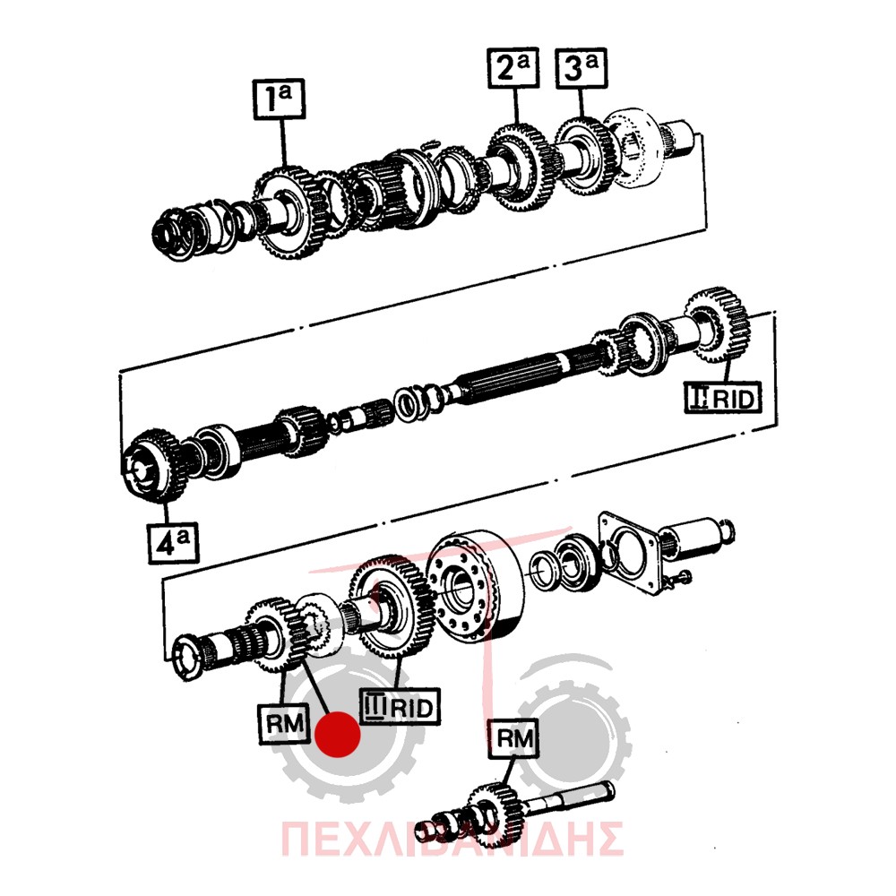 Γρανάζι σασμάν αργού Landini 10000-12500-14500