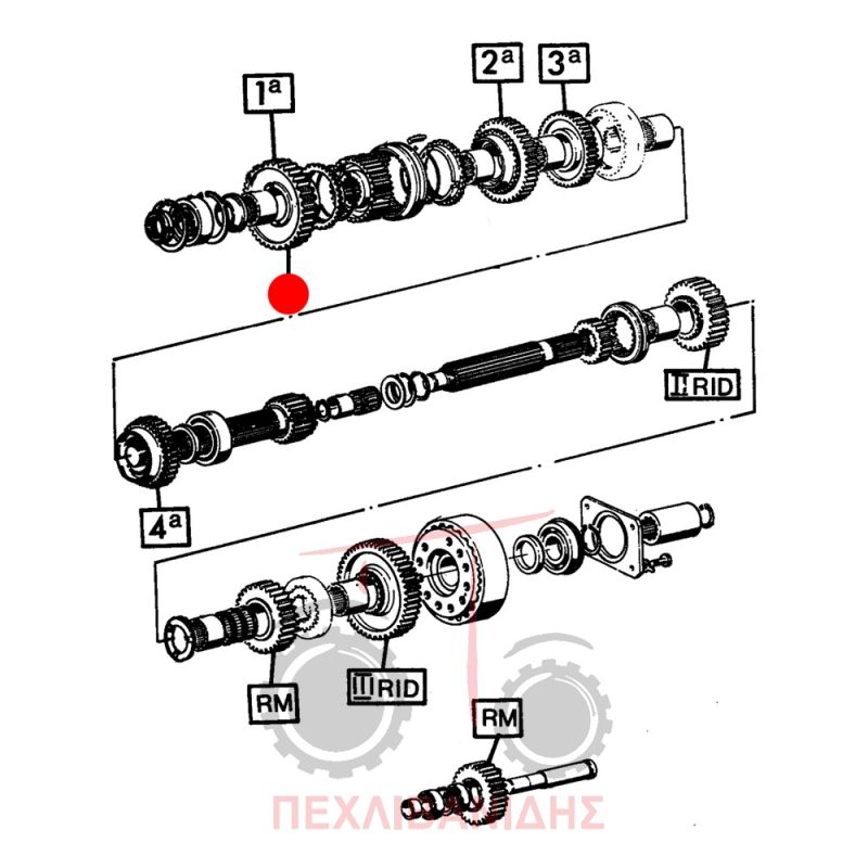 Γρανάζι σασμάν Landini 10000-12500-13000-14500