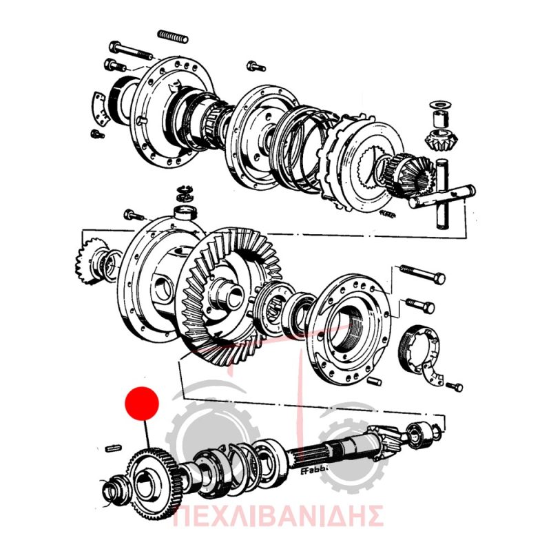 Γρανάζι πηνίου κίνησης Landini 12500-14500