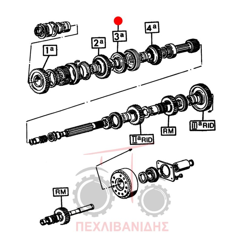 Γρανάζι σασμάν Landini 10000-12500-13000-14500