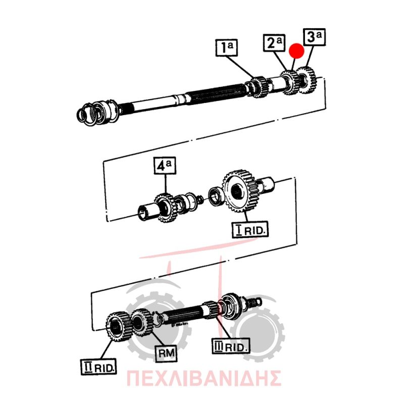 Γρανάζι σασμάν Landini 10000-12500-13000-14500