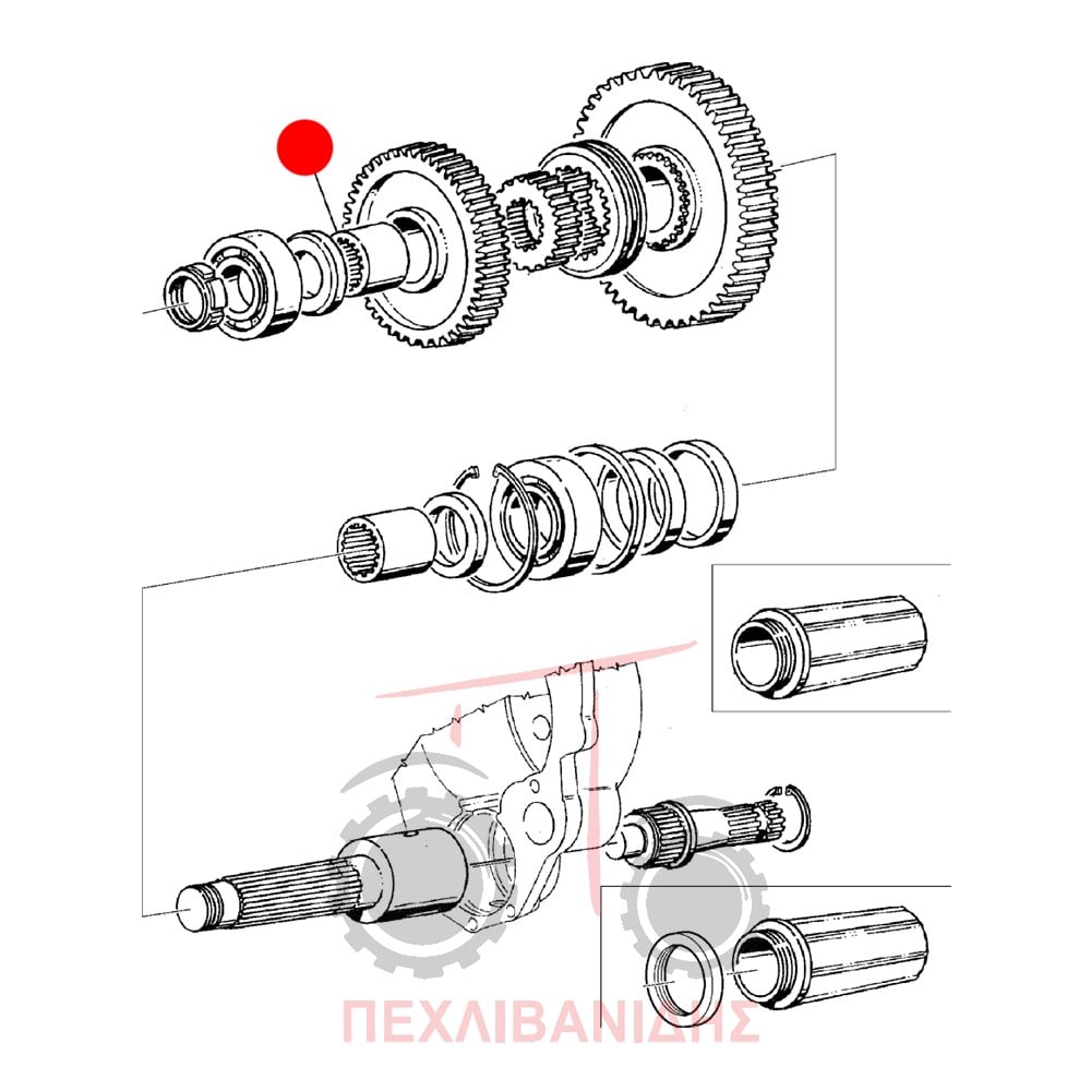 Δαχτυλίδι άξονα PTO Landini 10000-12500-Legend