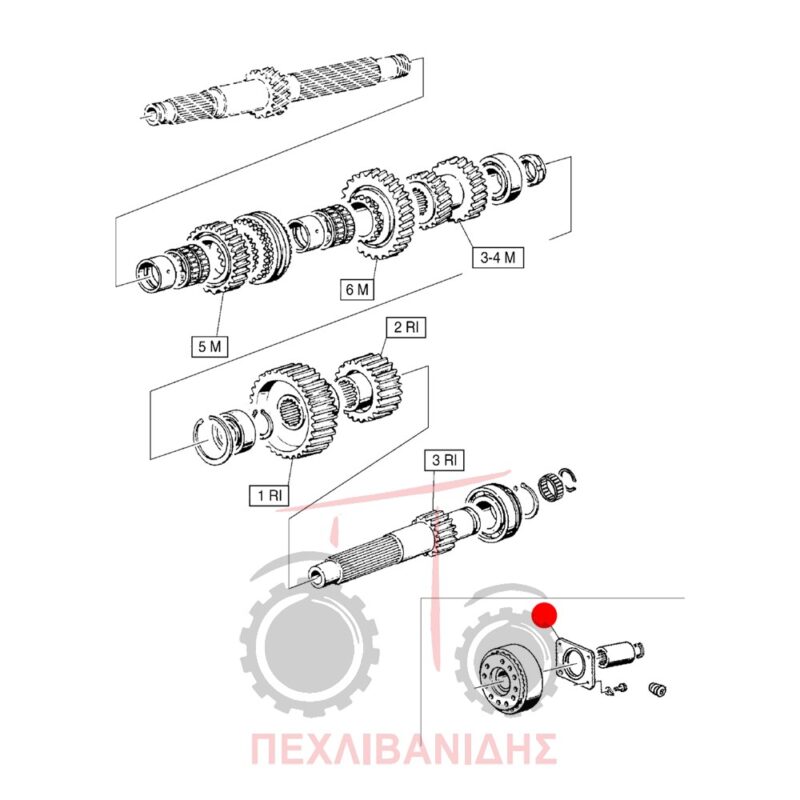 Πλάκα σασμάν κάτω άξονα Landini 10000-12500-Legend Πλάκα σασμάν κάτω άξονα Landini 10000-12500-Legend