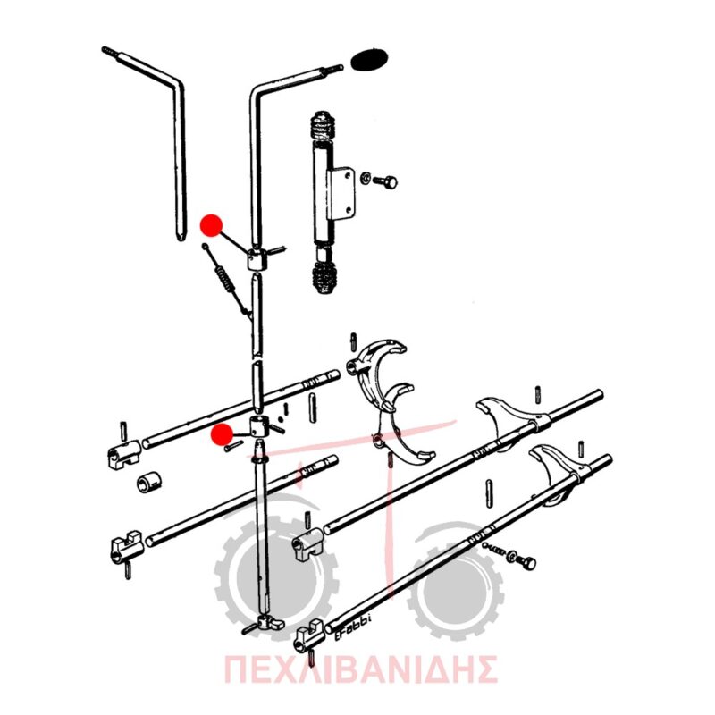 Δαχτυλίδι πάνω λεβιέ ταχυτήτων Landini 12500-14500