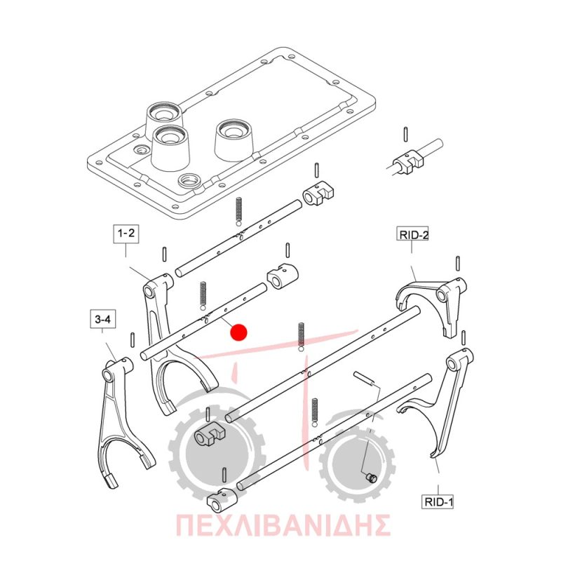 Βέργα φουρκέτας 3ης - 4ης ταχύτητας Landini 5860-8860-9880-Ghibli