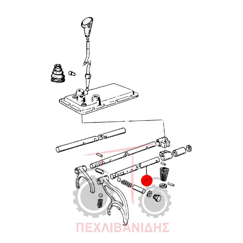 Βέργα ταχυτήτων αυξομείωσης Landini 5860-7860