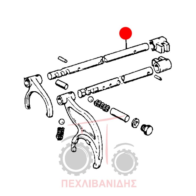 Βέργα ταχυτήτων ρεβέρσας Landini 6880-7880-8880-9880 Βέργα ταχυτήτων ρεβέρσας Landini 6880-7880-8880-9880
