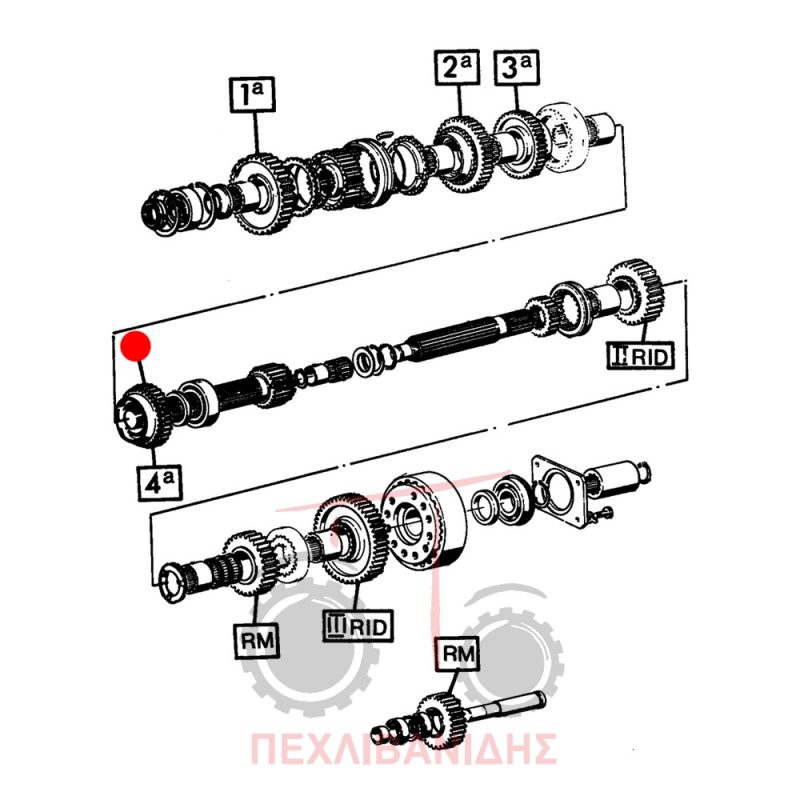 Γρανάζι σασμάν Landini 10000-12500-13000-14500