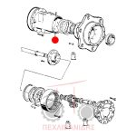 Χωνί πίσω διαφορικού Landini Advantage-Rex Χωνί πίσω διαφορικού Landini Advantage-Rex