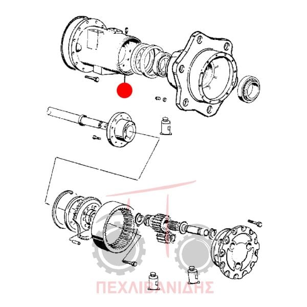 Χωνί πίσω διαφορικού Landini Advantage-Rex