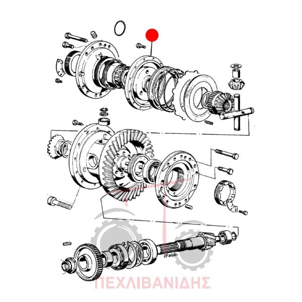 Πλάκα κορώνας πίσω διαφορικού Landini 10000-12500