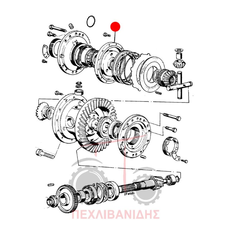 Πλάκα κορώνας πίσω διαφορικού Landini 10000-12500 Πλάκα κορώνας πίσω διαφορικού Landini 10000-12500
