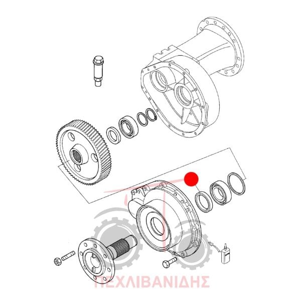 Κιτ τσιμούχα πίσω ημιαξονίου Landini 7860-8860-9880