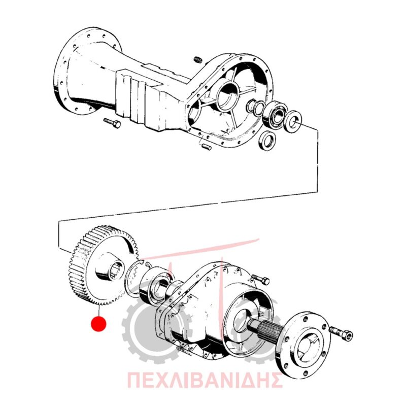 Πίσω γρανάζι μειωτήρα Landini 5500-6500 Πίσω γρανάζι μειωτήρα Landini 5500-6500