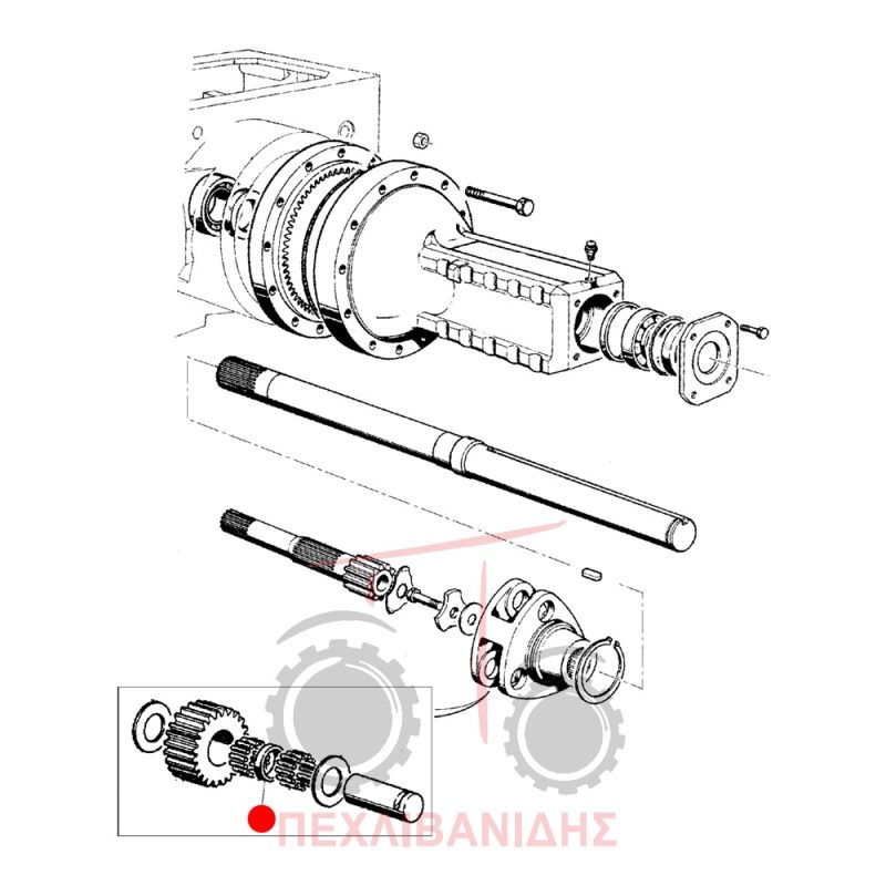 Πίσω δαχτυλίδι μειωτήρα Landini Legend 160-185