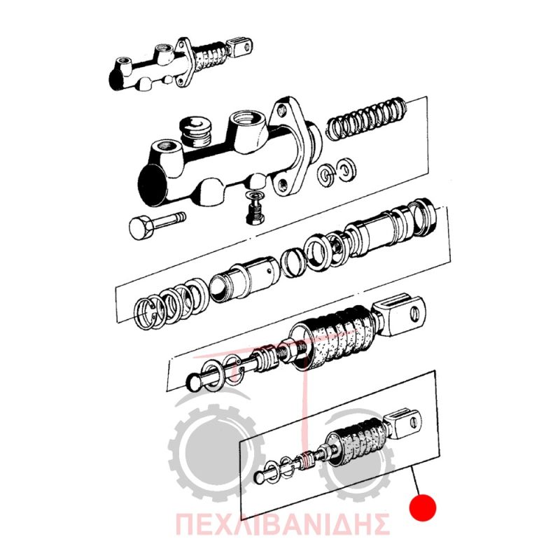 Δίχαλο αντλίας φρένων Landini 6880-9880 Δίχαλο αντλίας φρένων Landini 6880-9880