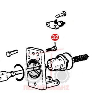 Bίδα διαφορικού πλακάκι φρένου Massey Ferguson 154-174-194-274-394
