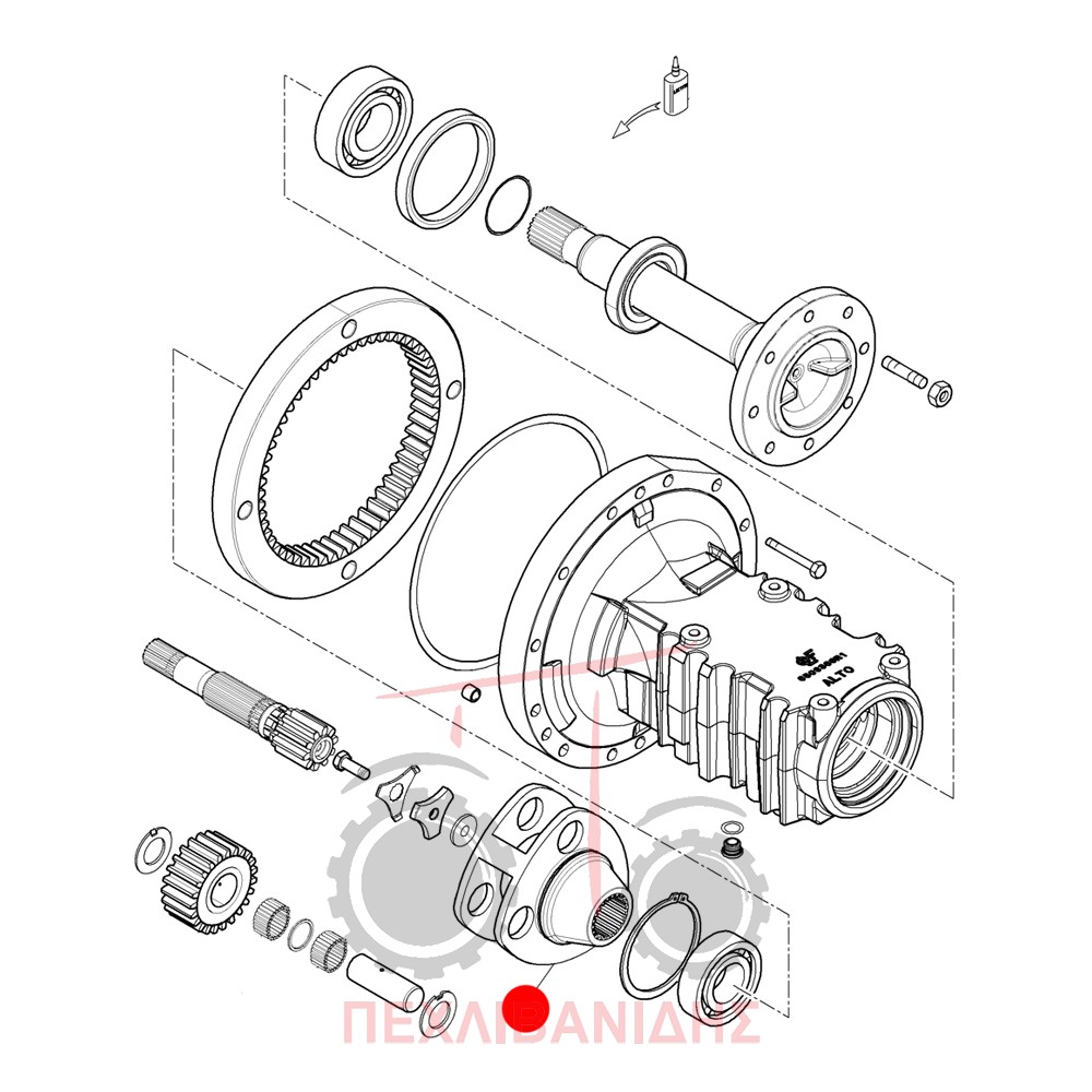 Πίσω βάση μειωτήρα Landini Legend 130