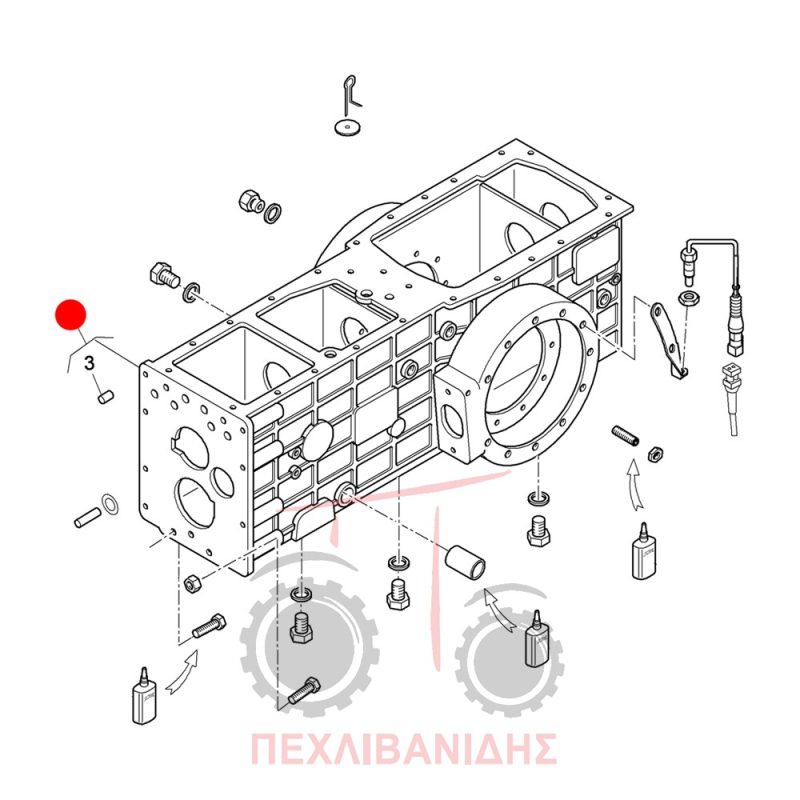 Πίσω μαντεμένιο κουτί διαφορικού Landini Powerfarm 95-105