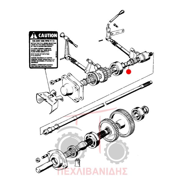 Πάνω πίσω άξονας PTO Landini 5830-6500-9880-Frutteti