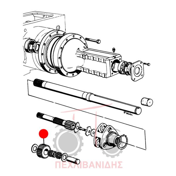 Πίσω γρανάζι μειωτήρα Landini 12500-14500