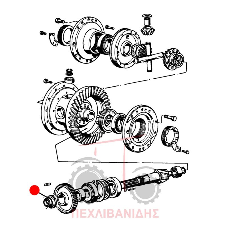 Πίσω παξιμάδι πηνίου Landini 10000-12500-14500
