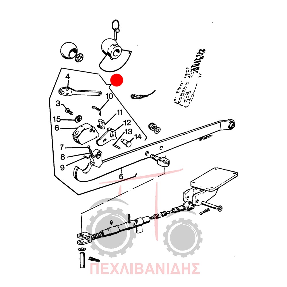 Δεξιά λάμα υδραυλικού Landini 10000-12500-13000-14500