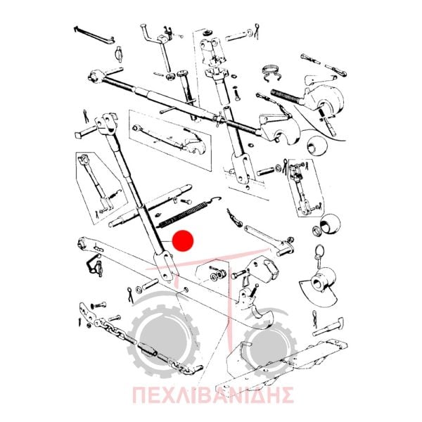 Κάτω κομμάτι λατέρνας Landini 5830-8550