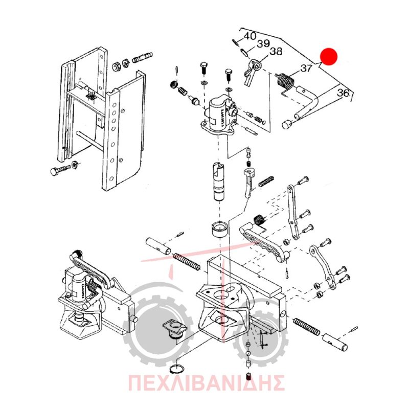 Σετ λεβιέ κοτσαδούρας Landini Legend 105-165 Σετ λεβιέ κοτσαδούρας Landini Legend 105-165