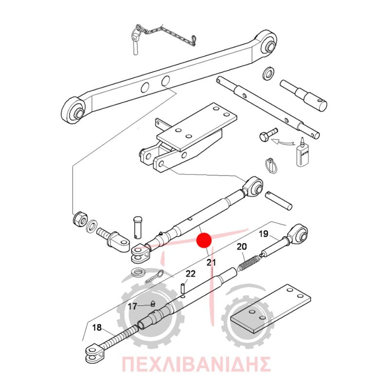 Κόντρα λάμας υδραυλικού Landini 5860-6880 Κόντρα λάμας υδραυλικού Landini 5860-6880