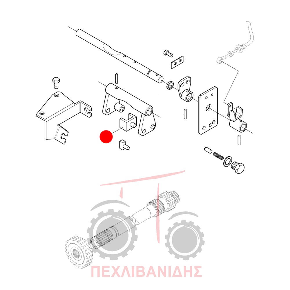Τακάκι φουρκέτας PTO Landini Landpower-Legend