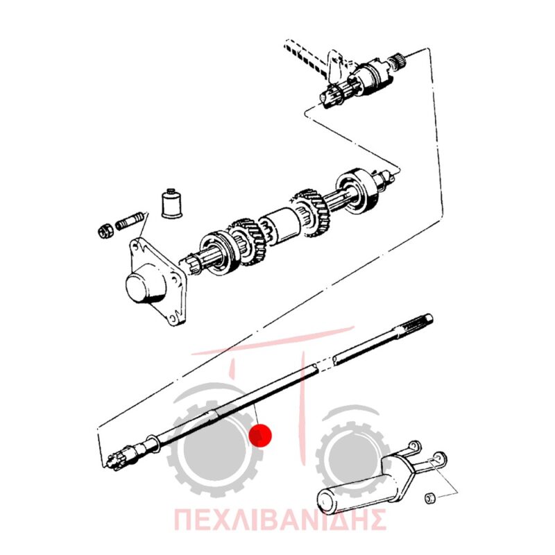 Άξονας PTO σασμάν Landini Advantage-Rex Άξονας PTO σασμάν Landini Advantage-Rex